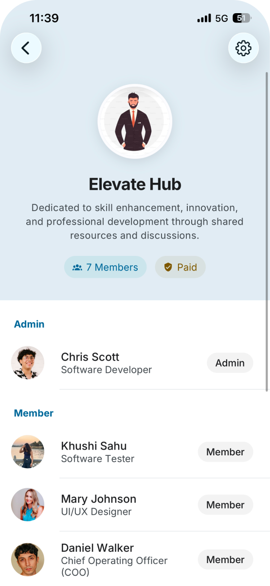 Groups & Community Hub